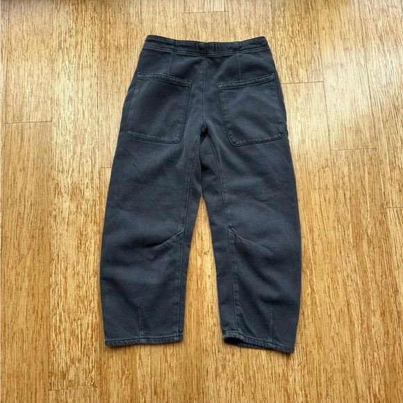 Free People Osaka Barrel Leg Jeans - Washed Black - Picture 14 of 15